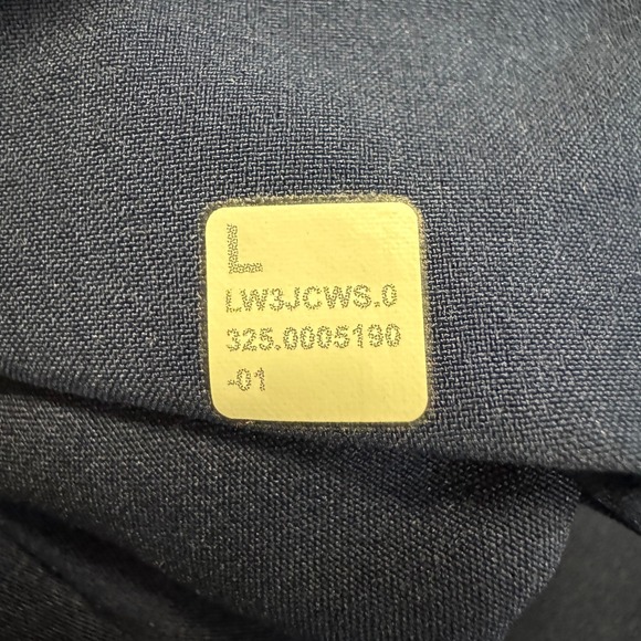 Lululemon RARE Bomber Full Zip Jacket L Blue Textured EUC Sporty Preppy Athletic - Picture 4 of 6